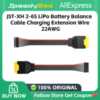 SpeedyBee JST-XH 2-6S LiPo Battery Balance Cable Charging Extension Wire 22AWG