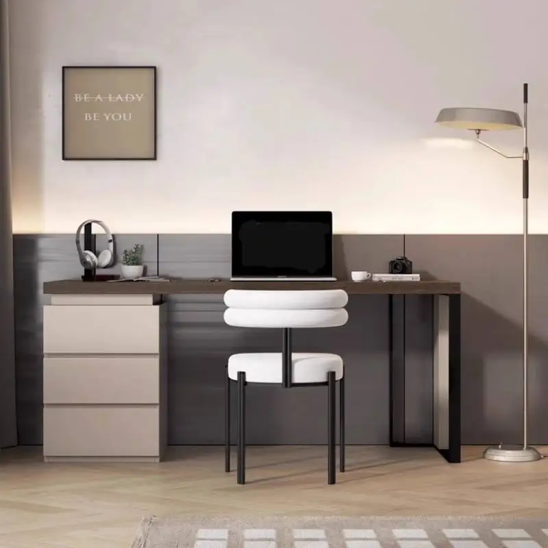 

Modern Rectangular Computer Desks Storage Luxury Executive Office Gaming Desk Drawers Reading Escritorio Ordenador Furniture