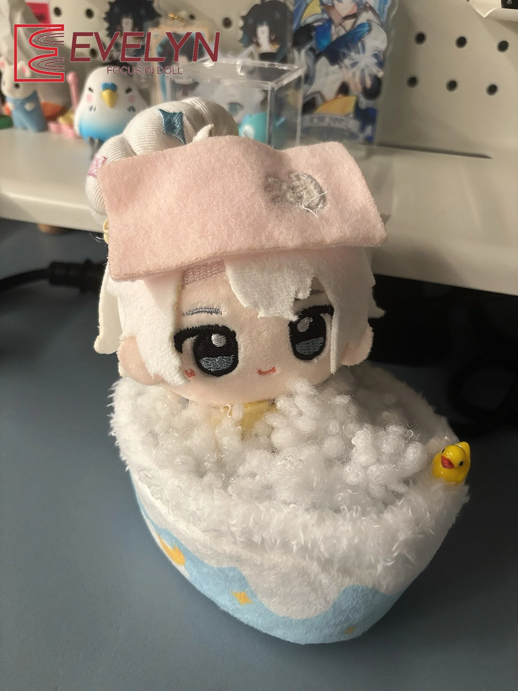 Evelyn Mode Kreative Puppe Badewanne Geeignet Für 10-13 cm Baumwolle Puppe Kleidung Dekoration Für Bär Puppe der Baden