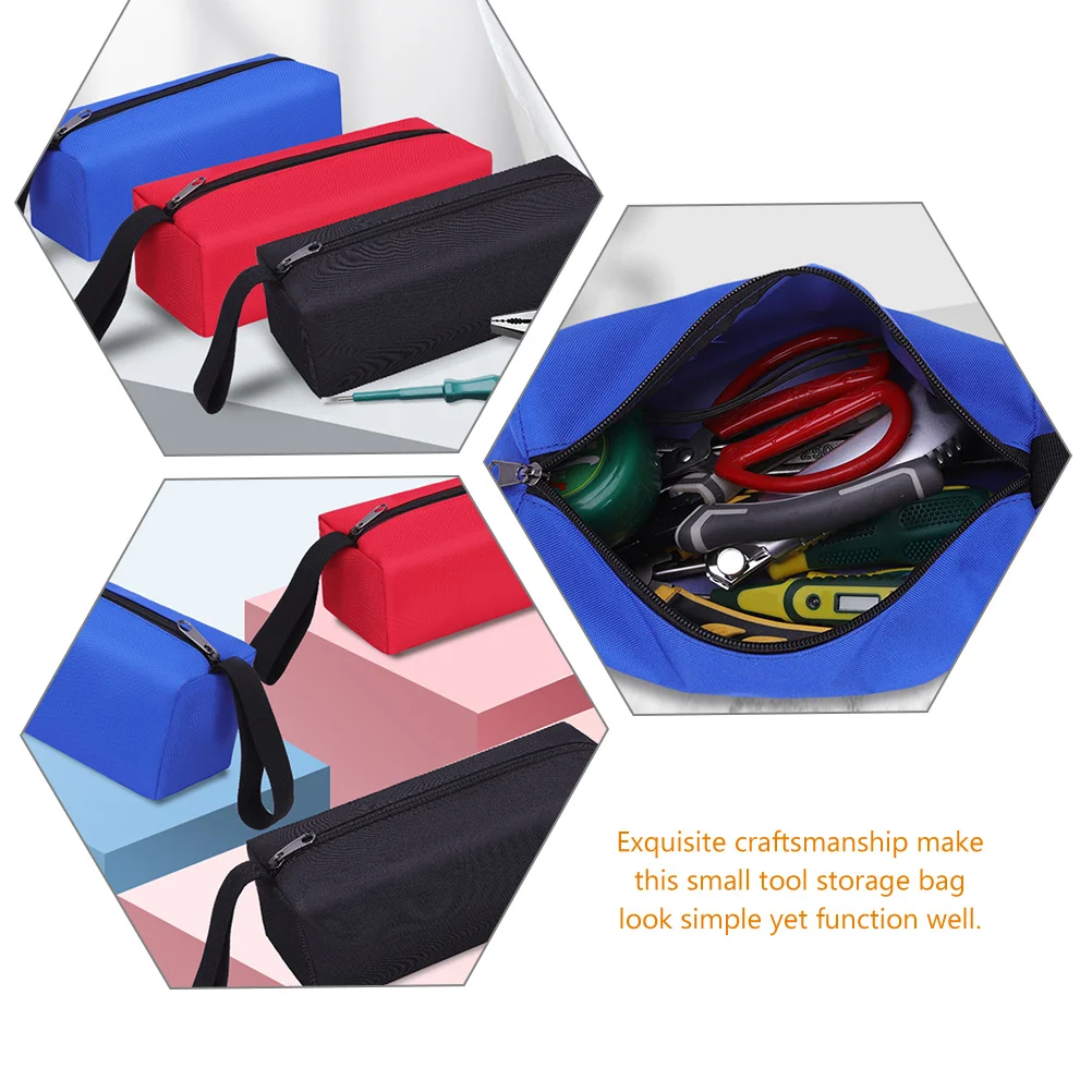 

1PC Waterproof Storage Bag Oxford Cloth Tool Pouch Zipper Hanging Small ganizer Hardware Storage Bag for Car Garage Tools