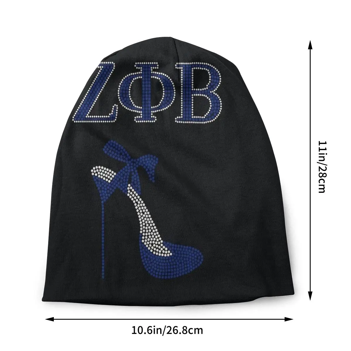 Streetwear Winter Warm Women Men Knitting Hat Unisex Zeta Phi Beta Sorority Skullies Beanies Caps Greek Letter 1920 Bonnet Hats