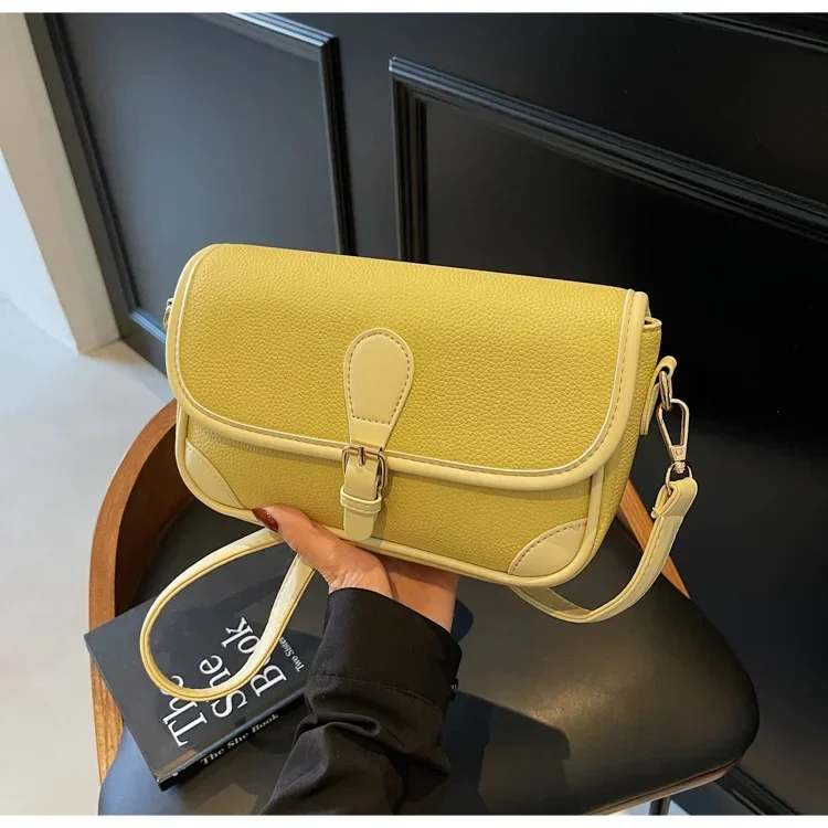 حقيبة دلو نسائية للربيع والصيف - حقيبة كتف كاجوال على الموضة الكورية - تصميم عالي الإحساس للسيدات العصريات #4