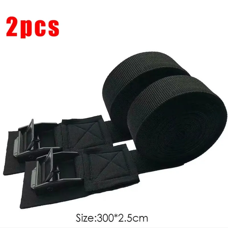 2Pcs 250kg Car Roof Rack Kayak Cam Buckle Lashing Strap Luggage Strap Polyester Quick Release Lashing With Buckle