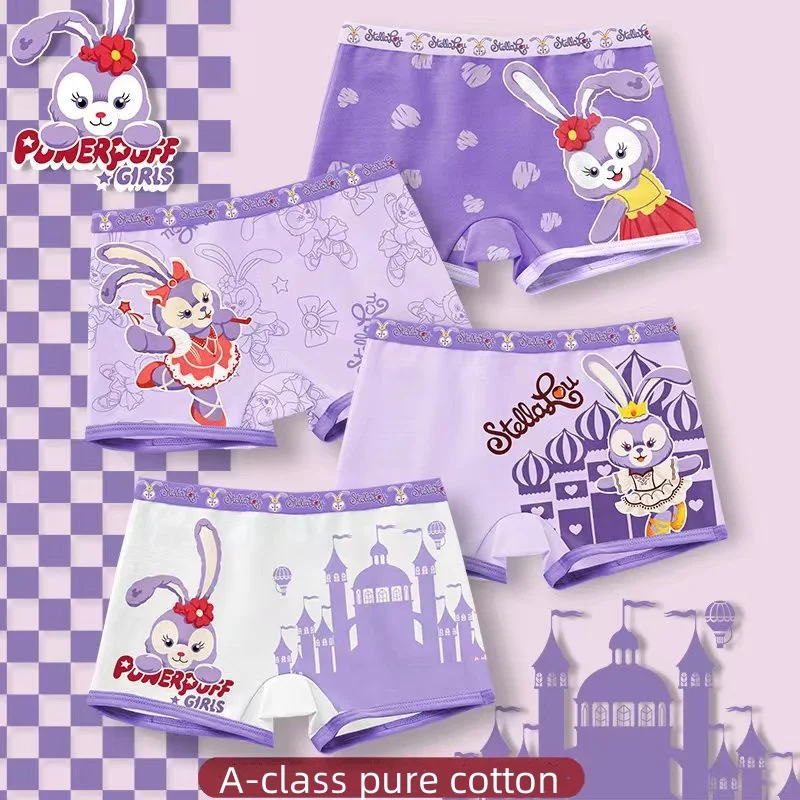 Cartoon Star Delu Children\'s Pure Cotton Breathable Underwear Boys And Girls Princess Cute Underwear