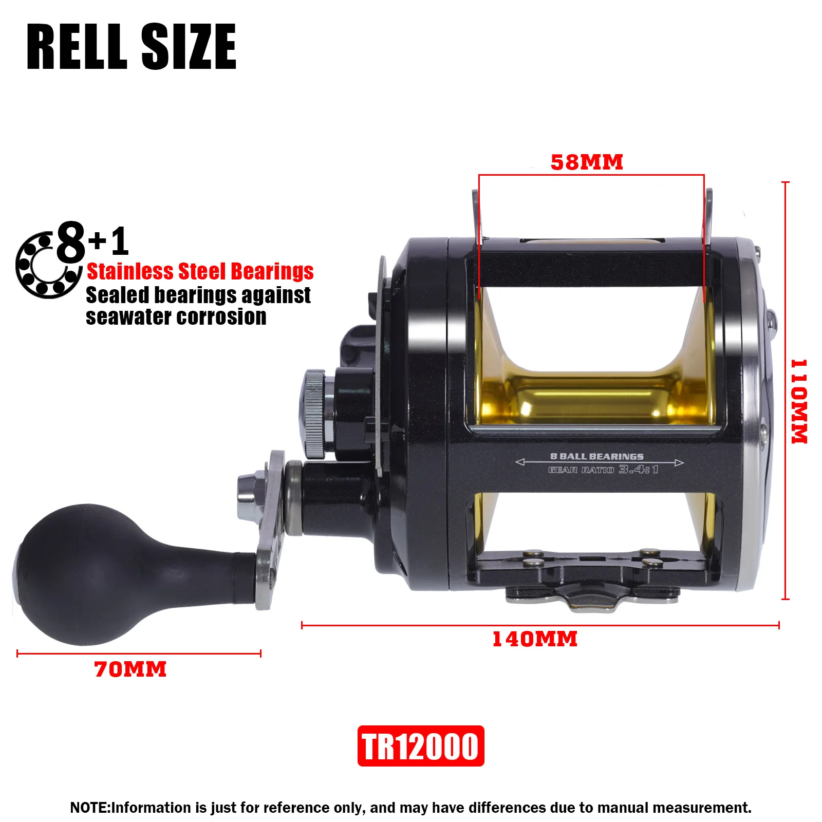 Trolling Drum Visserijrollen Alle Aluminium Body Zee Zoutwater Accessoires Slepen 30KG Jigging Reel Boot Carretilha De Pesca