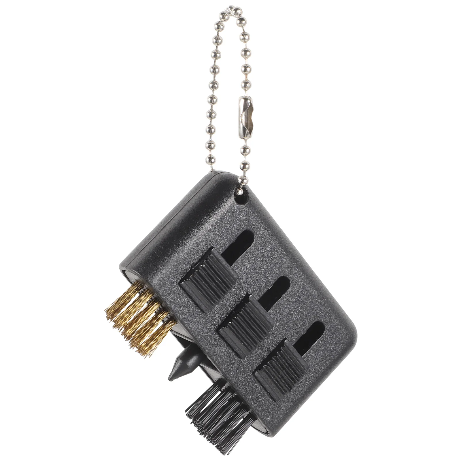 

Golf Club Brush Reusable Golfs Balls Cleaner Easy Install Stable Hold Perfectly Dual-Sided Triple Design for Clubs Handles Bags