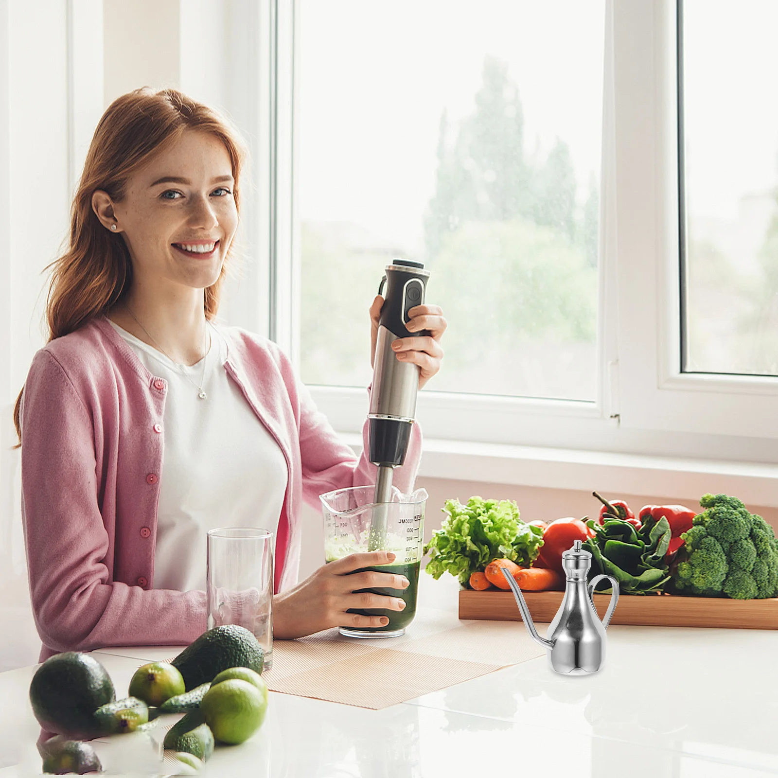 

Масляная банка из нержавеющей стали, 150 мл, встроенный фильтр, универсальный дозатор для соуса, элегантный дизайн, масляная банка из нержавеющей стали