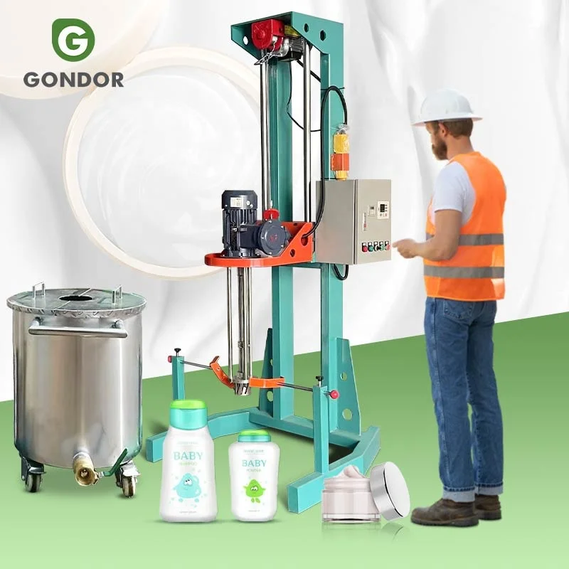 Automatic Mini Desktop Vacuum Emulsion Emulsify High Shear Mixer Homogenizer Mix Machine for Sale