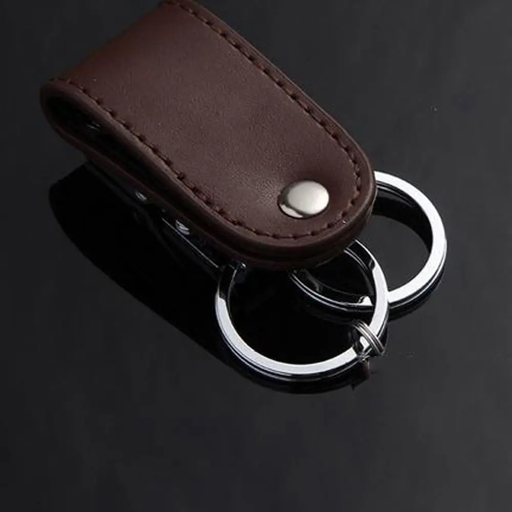 ใหม่สแตนเลสสตีลเข็มขัดหัวเข็มขัดคลิป Key CHAIN ผู้ถือแหวนกุญแจพวงกุญแจ 2 ลูป