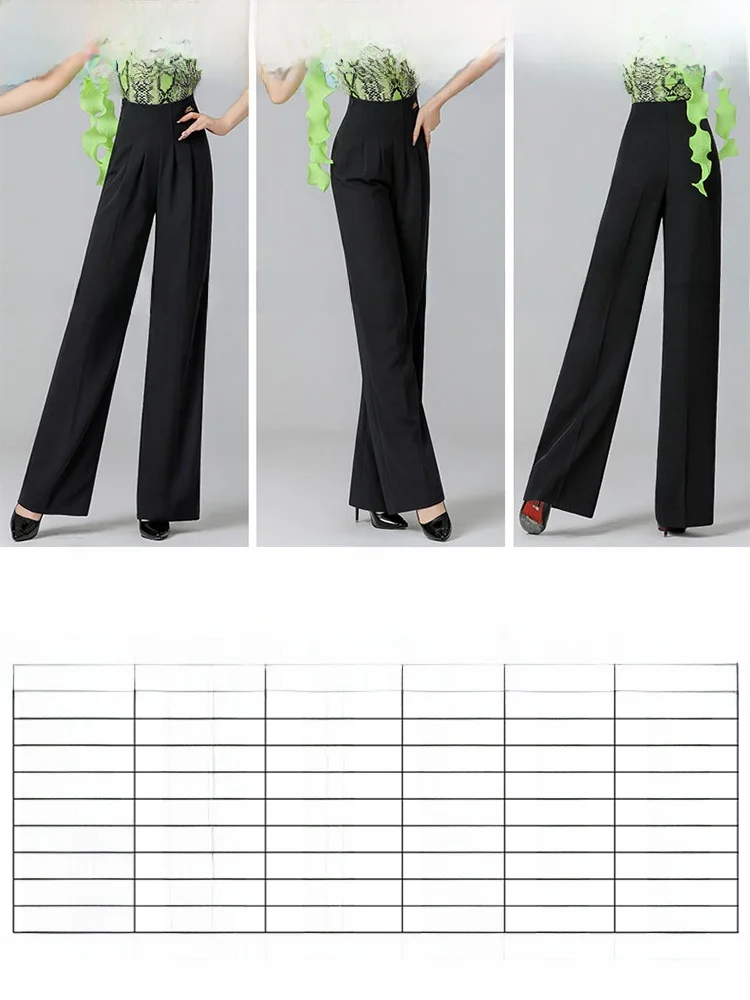 high-waist-modern-dance-pants-women's-practice-trousers-latin-dance-orm-high-end-faionable-straight-leg-ballet-trousers