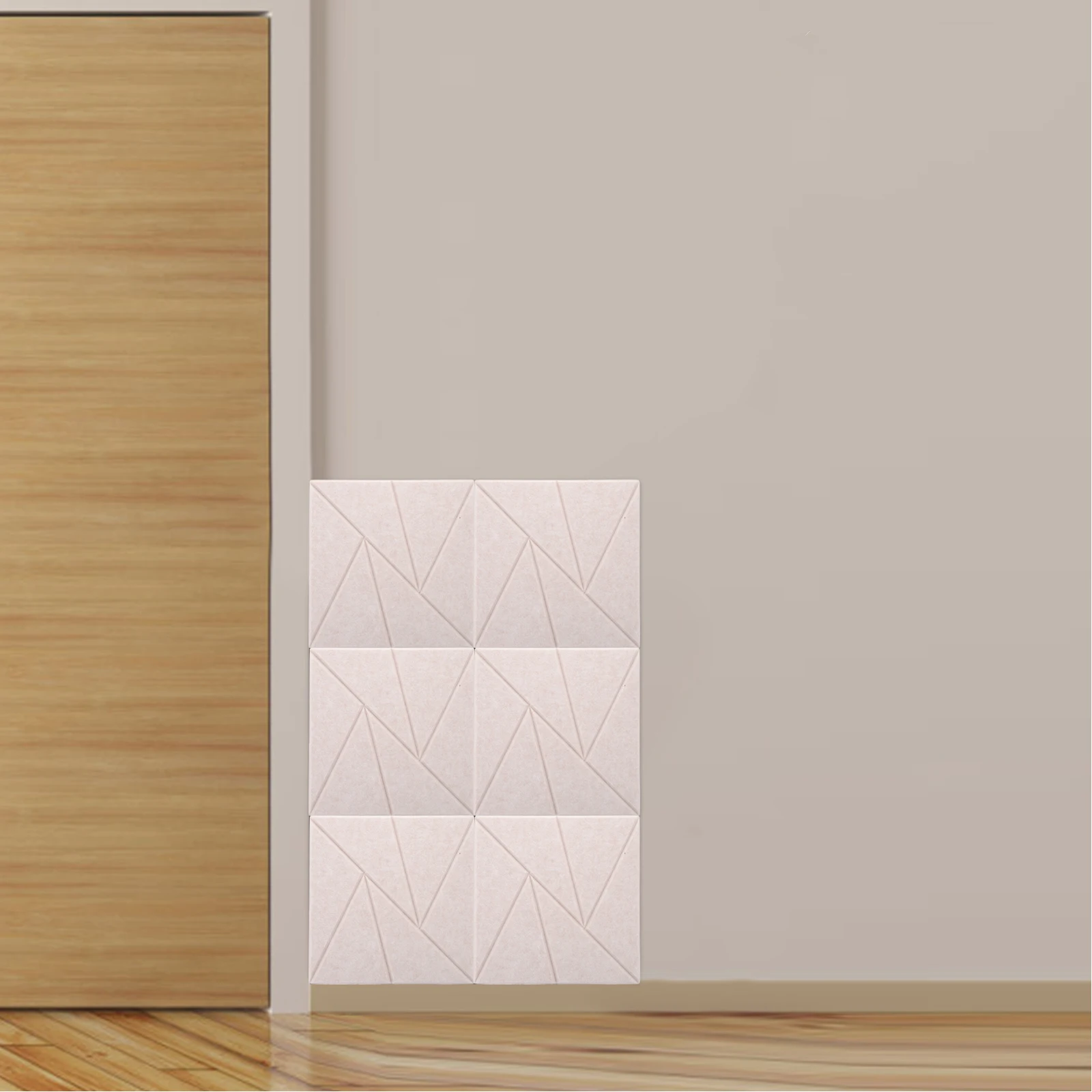 

6pcs Acoustic Absorption Panels 12"X12" Self-Adhesive Soundproof Foam For Music Room Room Wall Ceiling High