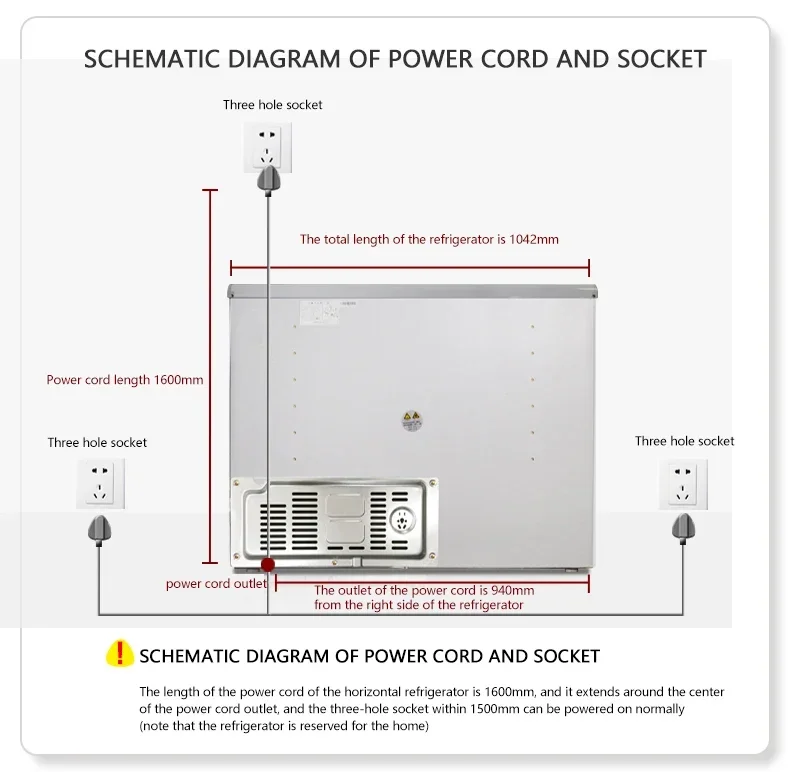 Four Door Drawer Cabinet Type Embedded Household Mini Refrigerator for Cabinet