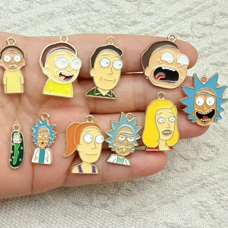 10 قطعة شخصيات كرتونية جميلة كلاسيكية دلايات معدنية لسلاسل المفاتيح القرط DIY بها بنفسك صنع المجوهرات الحرف اليدوية #1