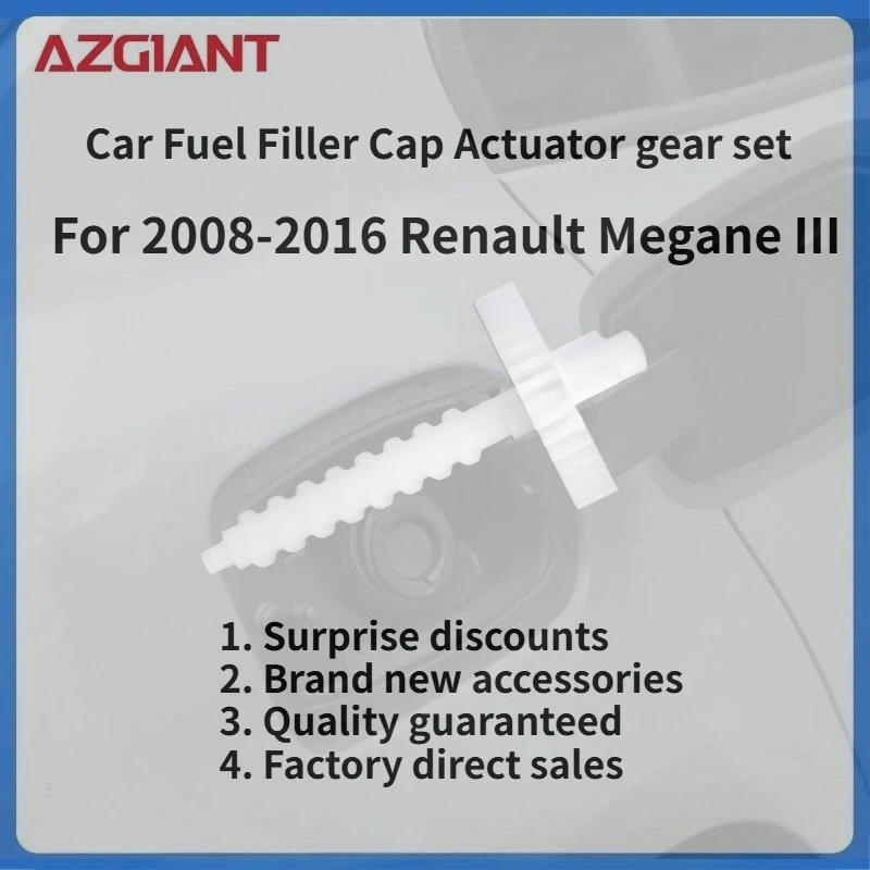 

For 2008-2016 Renault Megane III Car Fuel Filler Cap Actuator gear set New replacement parts 100% compatible Auto Accessories