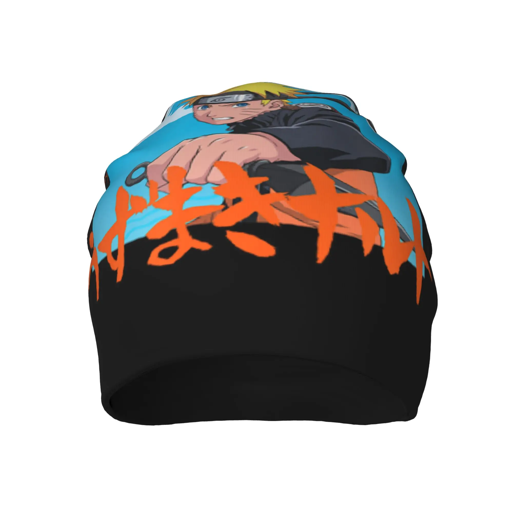 gorros Summer Hats Shippuden Naruto with Kanji Thin Hat Bonnet Special Skullies Beanies Caps Men Women's Earmuffs