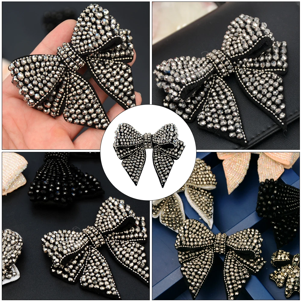 

1pc Detachable Bowknot Adornment Decorative Shoe Accessory Bag Decor Clothing Ornament Lightweight Easy Clip Sparkling Daily