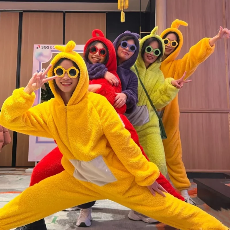 مينيسو للجنسين تليتبيز ازياء ديسي نيسيس لالا تأثيري منامة الكبار بيجامات أطفال الحيوان هالوين ملابس خاصة بذلة #4