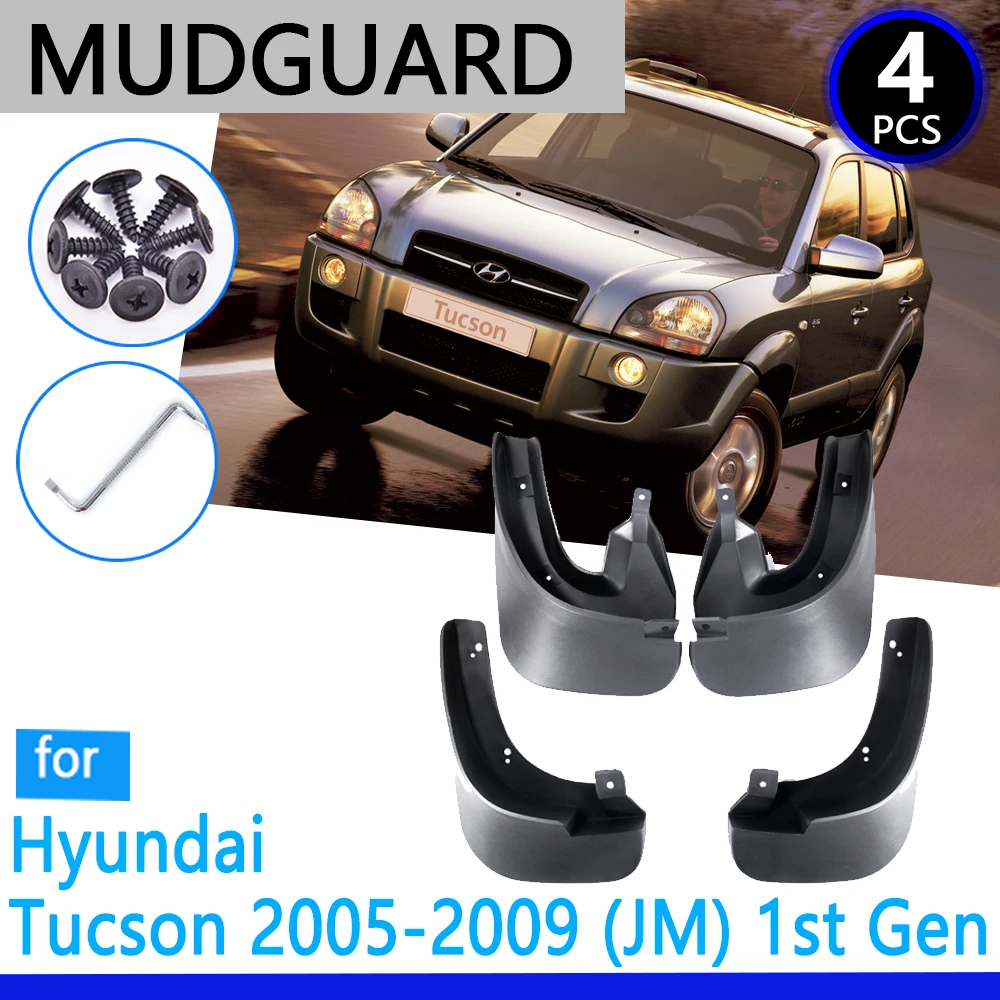 Mudguards fit for Hyundai Tucson JM 2005~2009 2006 2007 2008  Car Accessories Mudflap Fender Auto Replacement Parts