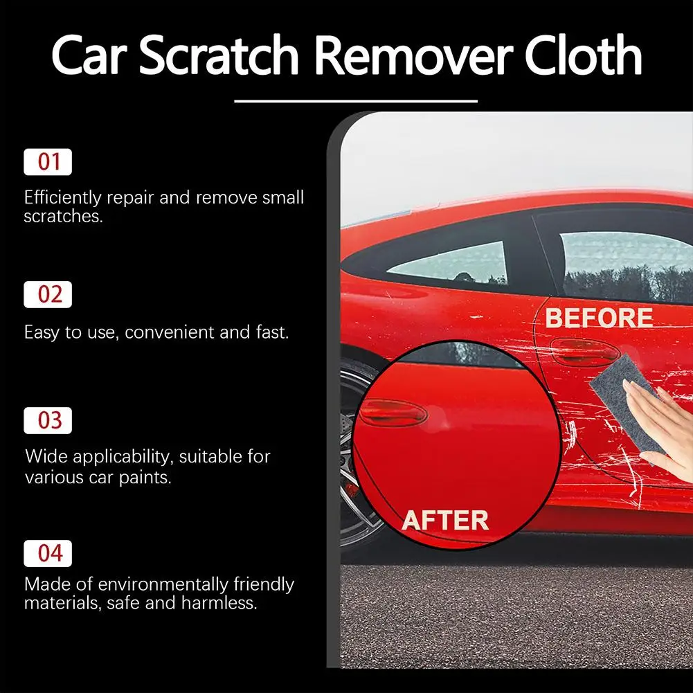 Magic Car Scratch Repair Pano, Polimento Ferramenta de Superfície, 12Pcs, Removedor Acessório, M Q3U1