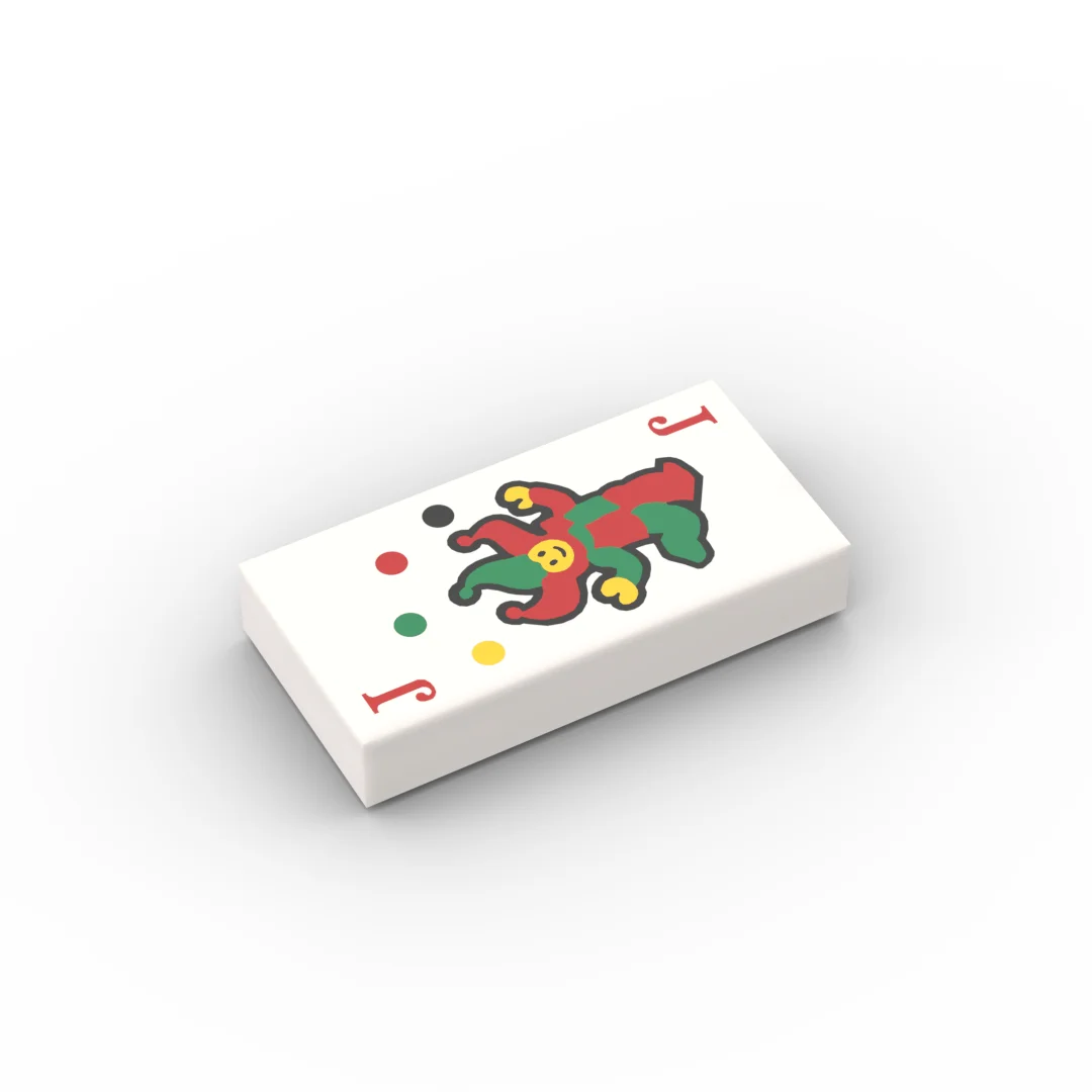 Small particle building block MOC 3069bpr0012 pb0338 1 * 2 playing card J printing pattern assembly toy