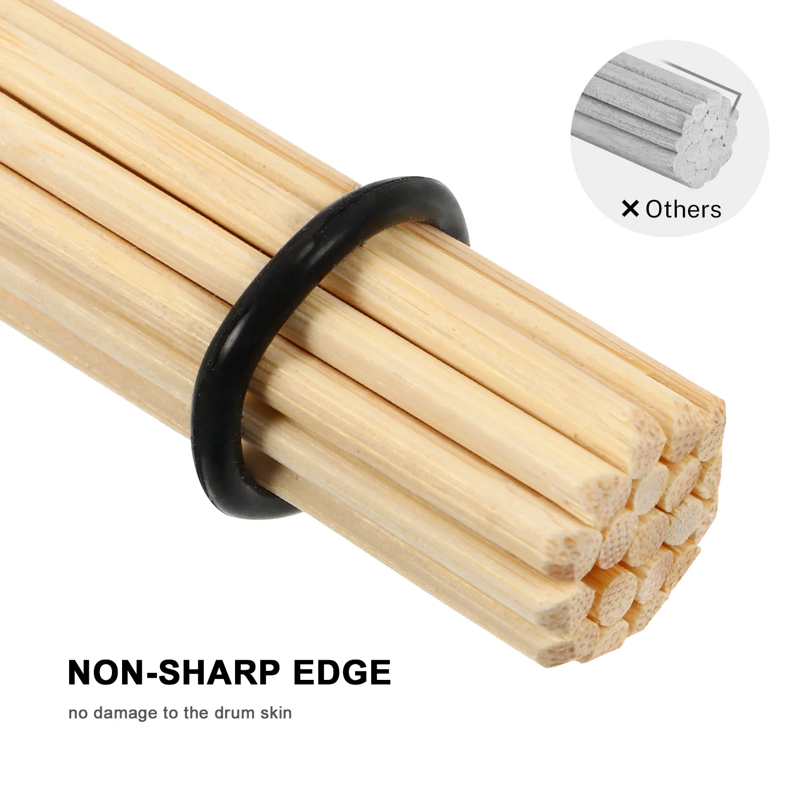 

Wooden Drum Brush Professional Sticks Drumstick Kit Hammer Percussion Instruments Brushes Bamboo Affordable