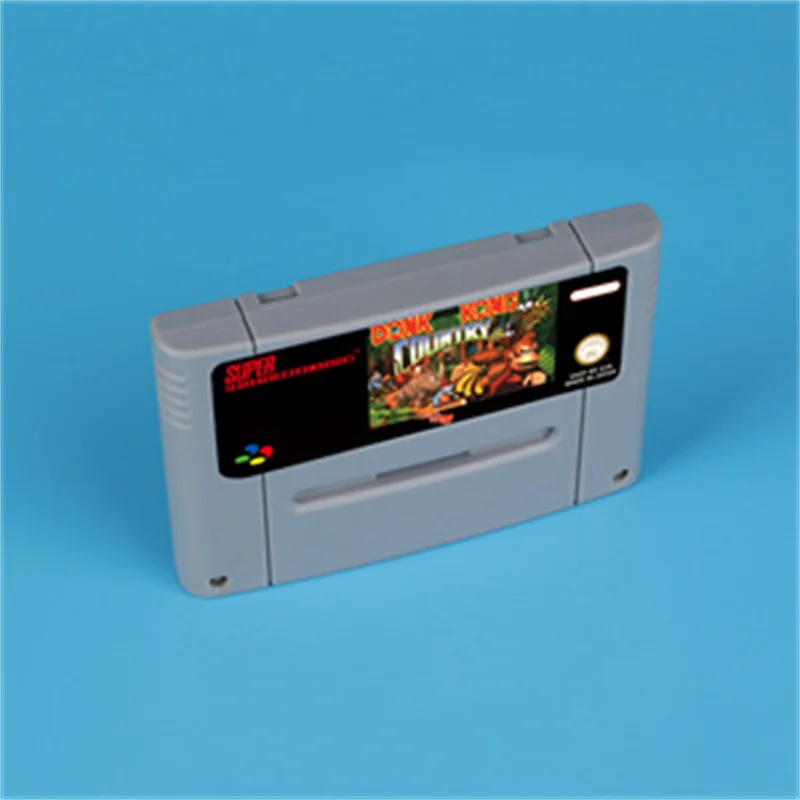 Donkey Game Country Konged (Battery Save) 16bit game card for EUR PAL version SNES video game console