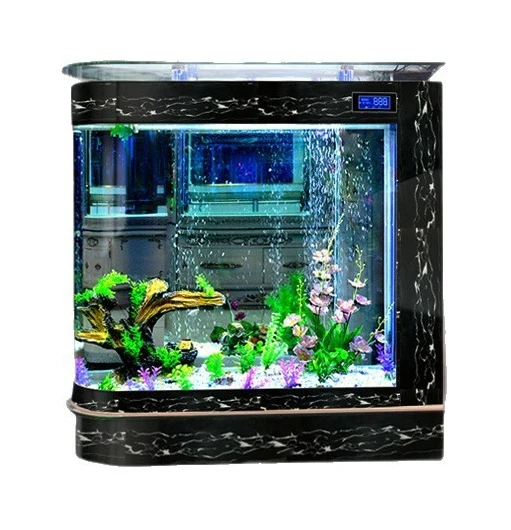 

Пуля аквариум для гостиной, бытовой средний аквариум, измерители длины, экологический напольный экран, прочный и долговечный