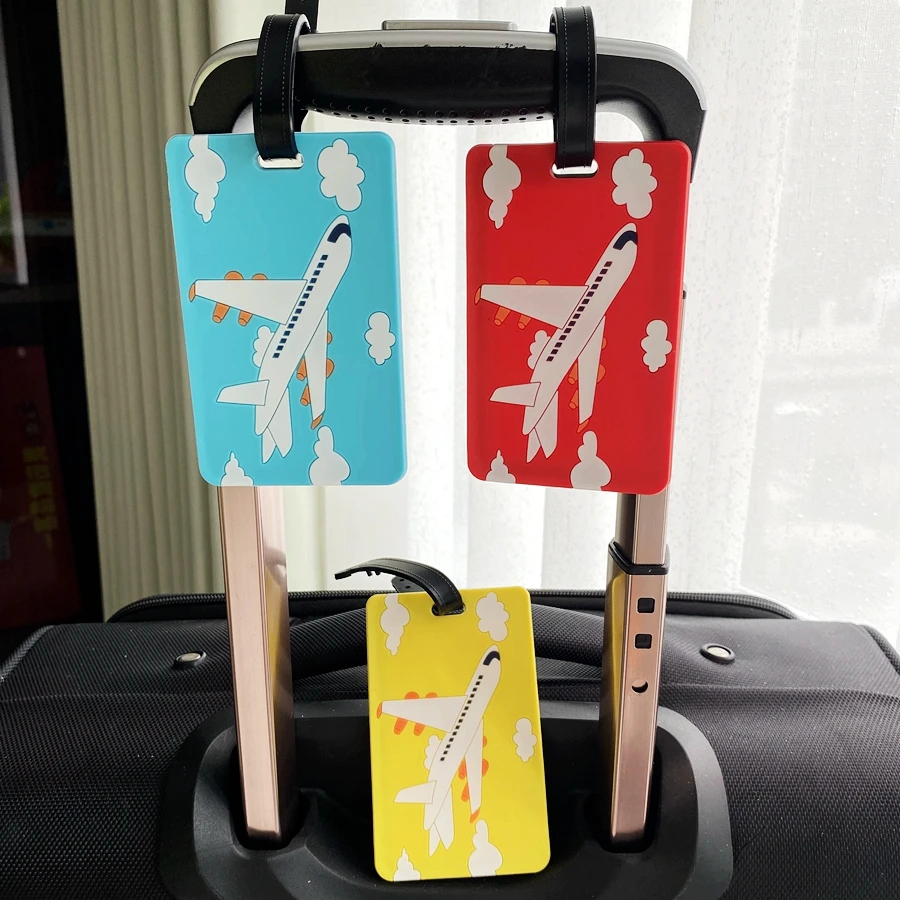 1pc/3pcs PVC luggage tag, travel luggage name tag, travel suitcase, travel airport, station luggage backpack, boarding tag, hang
