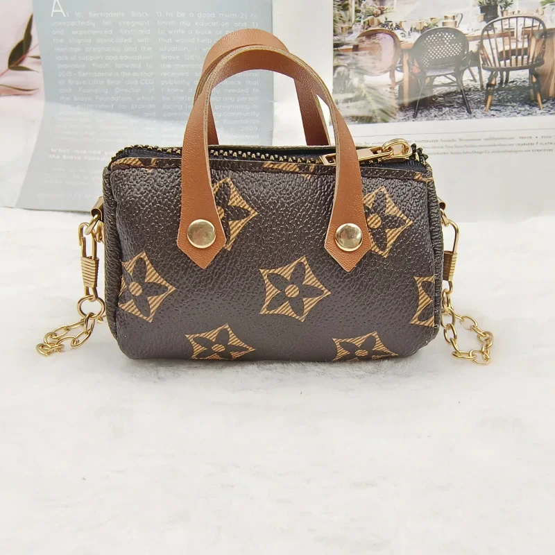 Fashionable Printed Pillow Crossbody Mini Wallet Women's Handbag Stylish Coin Purse Trendy Compact Size Ladies' Small Bag