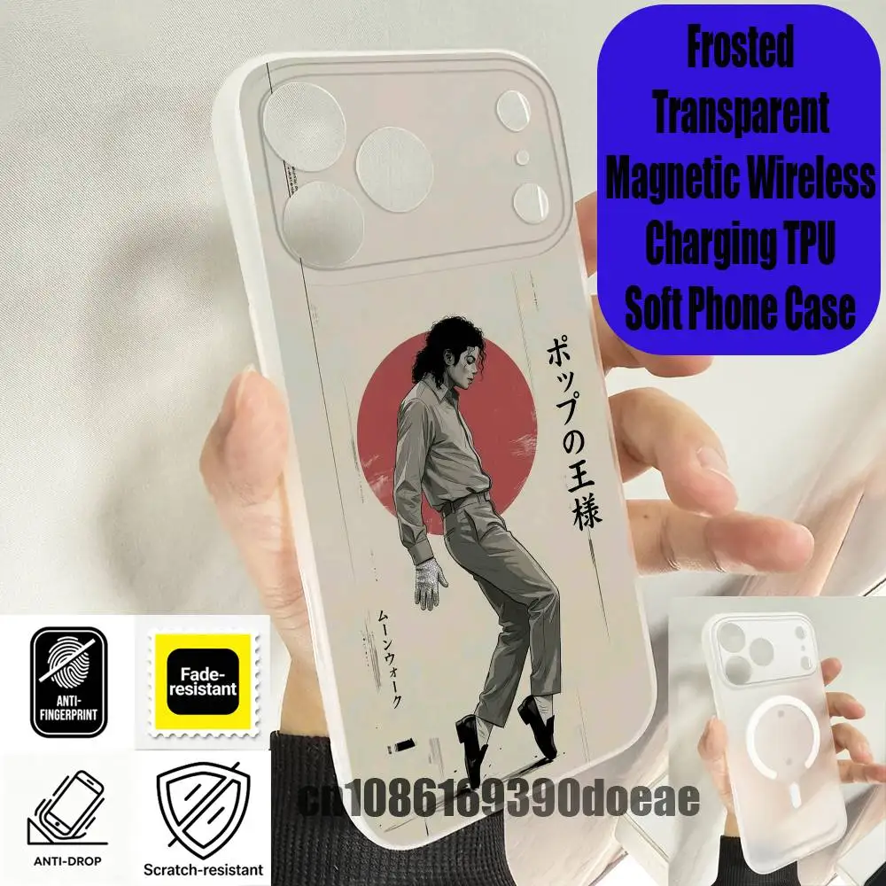 For M-Michael Singer J-Jackson Phone Case iPhone 13,16,11,15,12,17,14,Pro,Max,Plus,E,Air,Mini Wireless Charge Magnetic Clear