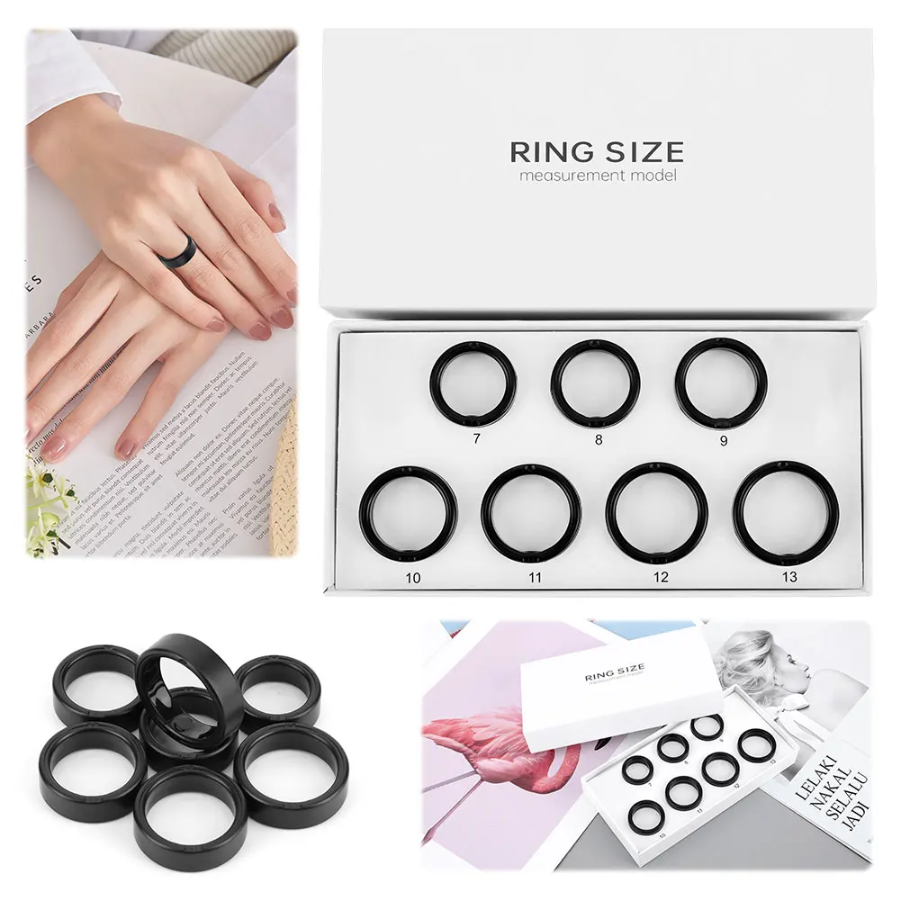 

Набор для определения размера Smart Ring Размер первый перед покупкой В комплект входит 8 образцов размеров кольца Набор для размеров умных колец от 7 до 13
