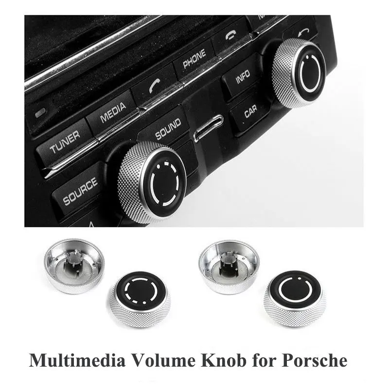 

Multimedia Volume Knob Rotary Button Switch for Macan Cayenne Panamera 911 Boxster Cayman