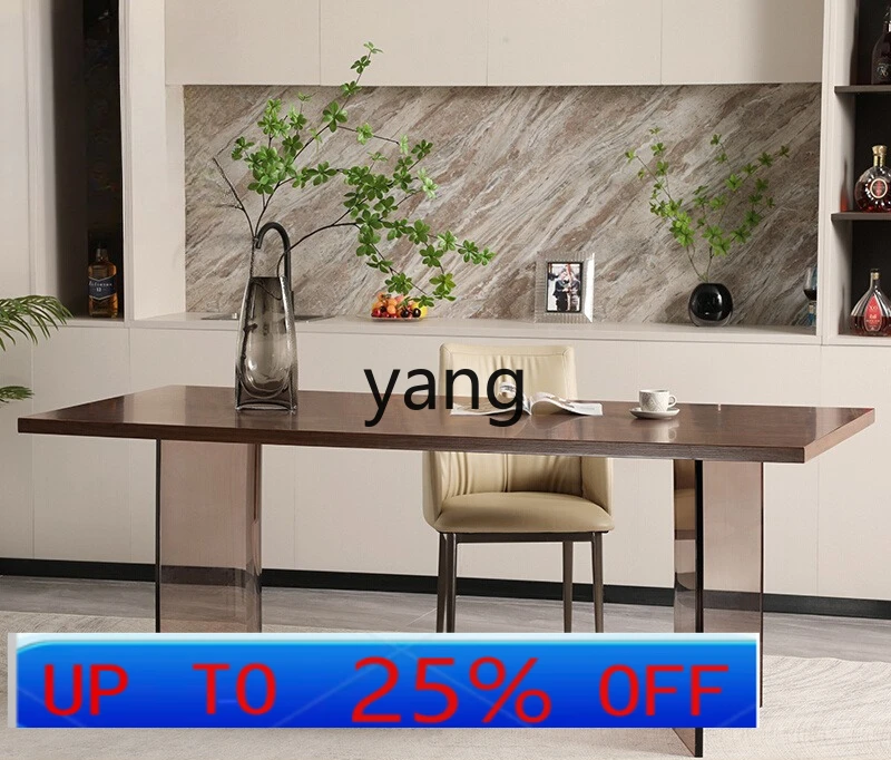 

Lhh Home Long Table Modern Simple Rectangle Table Acrylic Restaurant Table