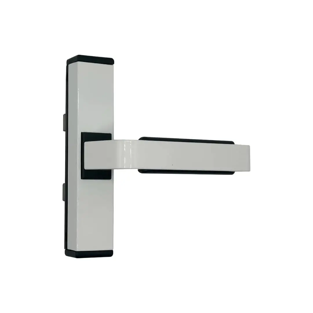 Manilla API-Cremonese para ventanas interiores de aluminio de los años 70, 80 y 90, apertura exterior e interior (Blanco)