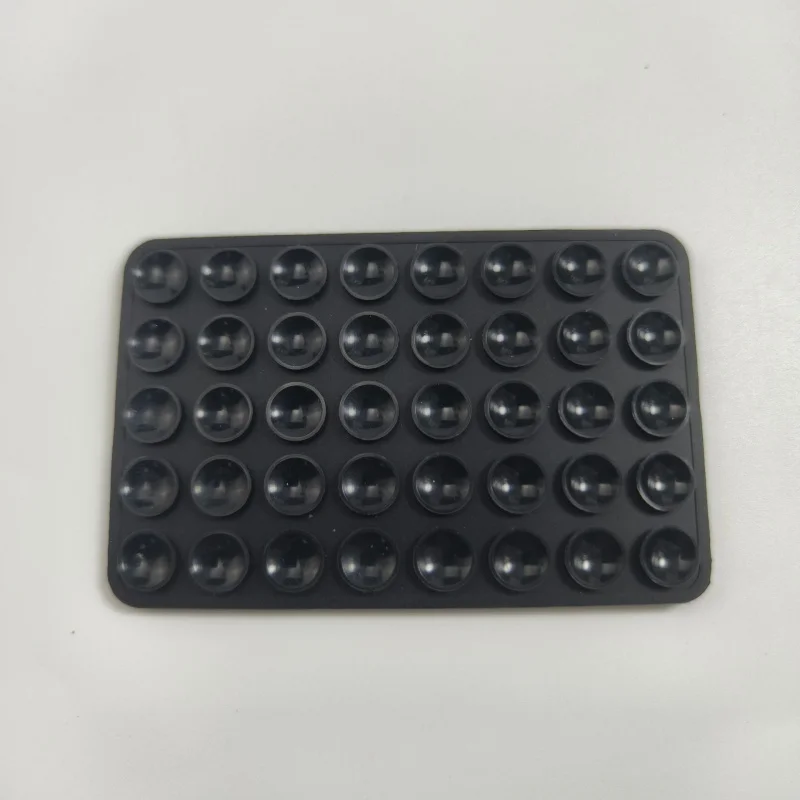 5 Buah Stiker Pengisap Ponsel Dua Sisi Alat Pemasangan Stiker Pengisap Silikon Anti Selip Persegi Berperekat