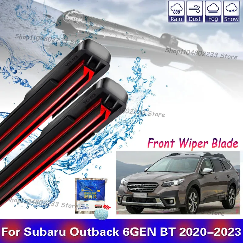 

Front Windshield Wiper Blades Fit For Subaru Outback 6GEN BT 2020 2021 2022 2023 Windscreen Window Brushes Refills Accessories