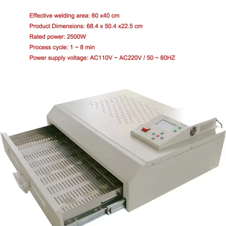 Infrared Reflow Oven Desktop BGA Soldering Station For SMD QFP SOP PCB Rework SMT Tool T-962C
