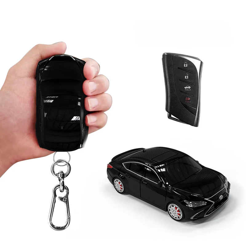 Car Shape Model Car Key Fob Case Cover Bag Protector Suitable For LEXUS ES Z10 UX AA1 AH1 LS F5 Plastic Model Key Fob Cover Case