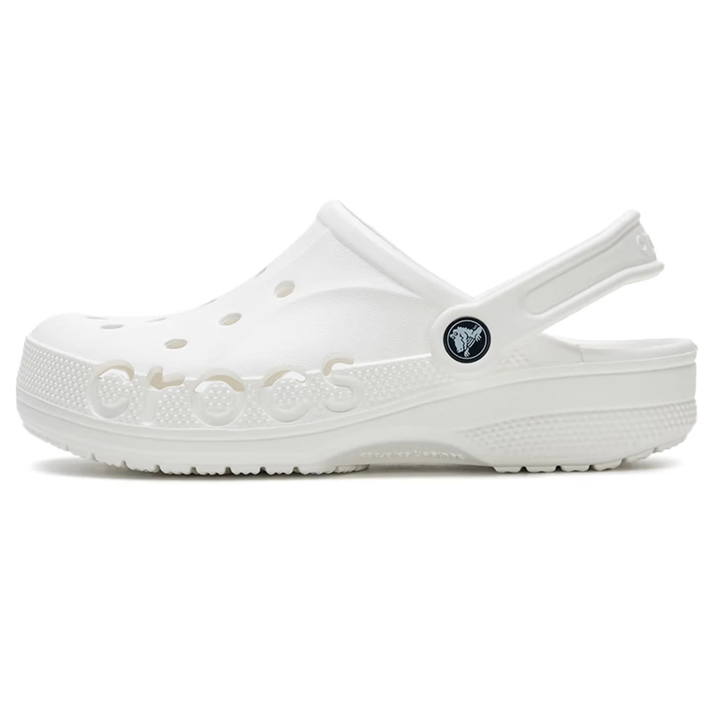 Crocs Bayaband Clog Unisex Sport Sandals  White, Breathable Perforated Upper, Lightweight, Soft & Versatile 10126-100