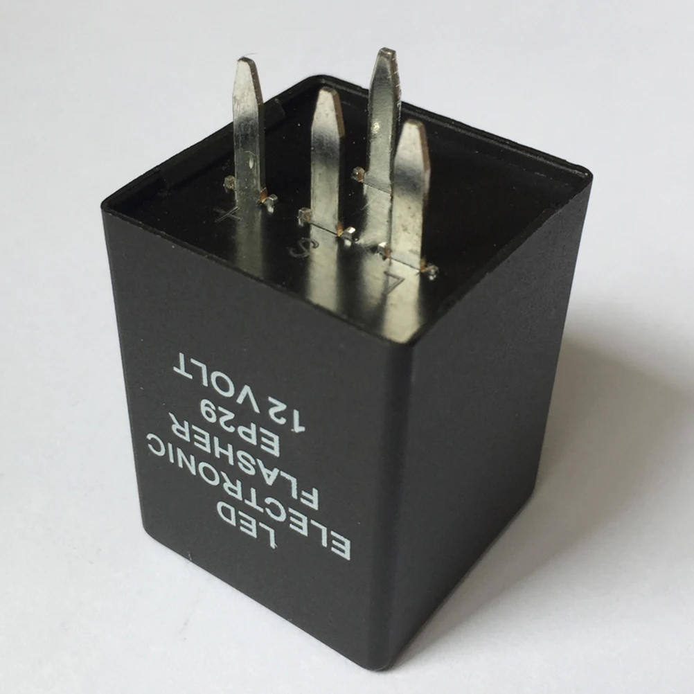 

4-Pin Led Flasher Relay Car Supplies Auto Turn Signal Decoder Plug Play Fix Strobe Problems 12V Car Horn