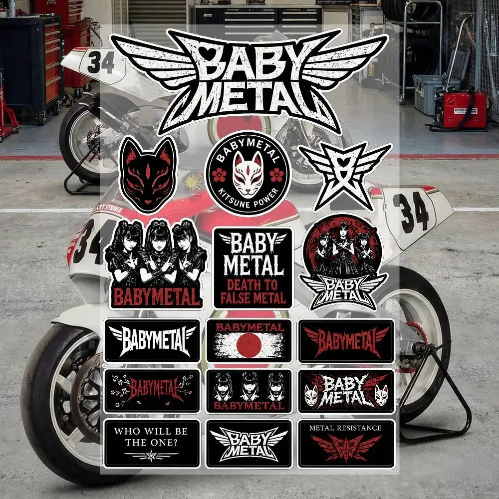 B-A-B-YMETA-L Stickers Waterproof Vinyl Decals for Motorcycle cars bicycles skateboards Laptop Water Bottle Phone Case
