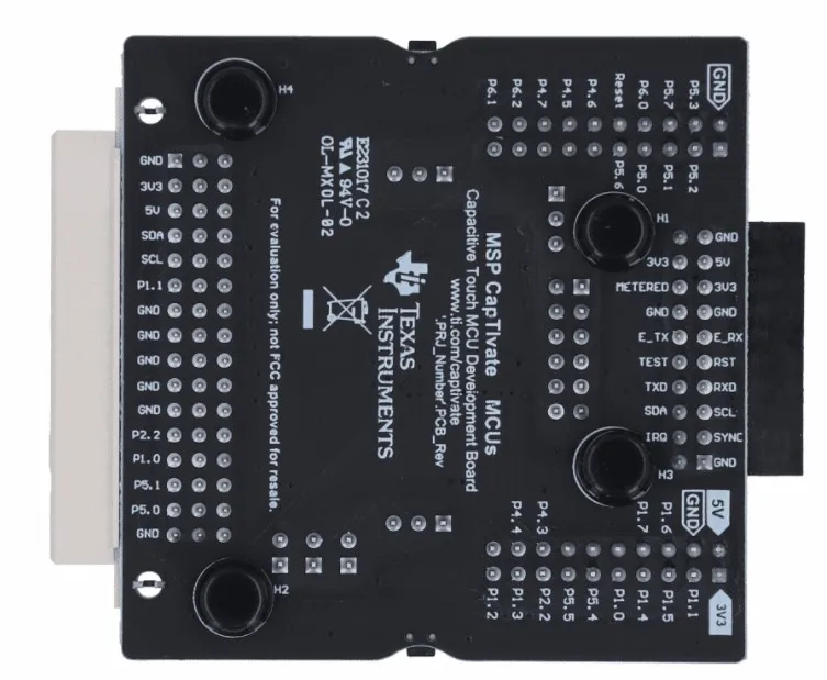 Scheda madre MCU Touch capacitivo CAPTIVATE-FR2676