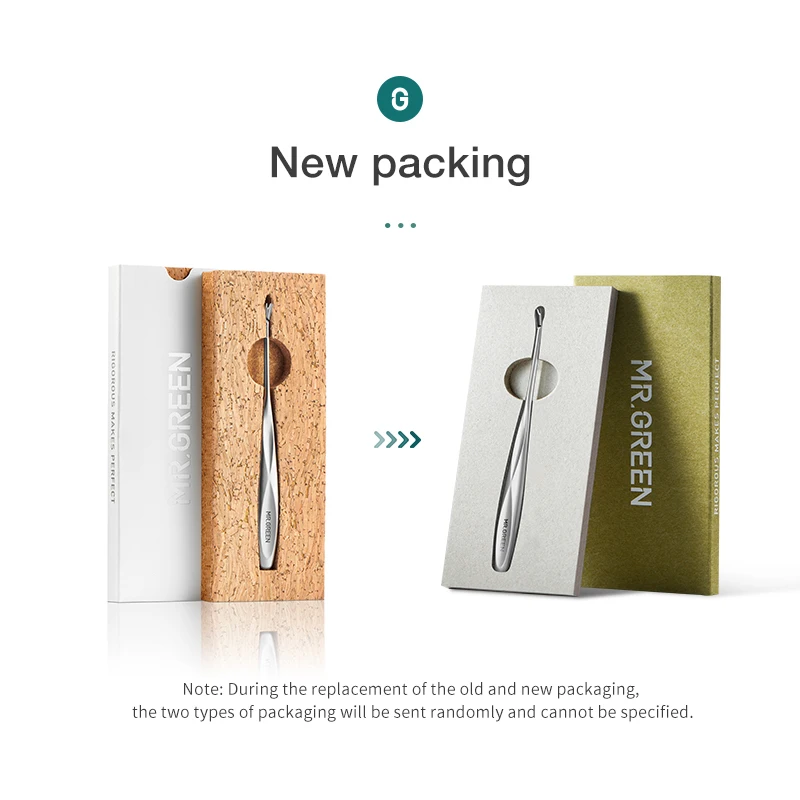 MR.สีเขียว Cuticle Pusher Dead Skin Remover สแตนเลสสตีลเล็บเครื่องมือ Professional Cuticle Trimmer เล็บ Peeler Scraper