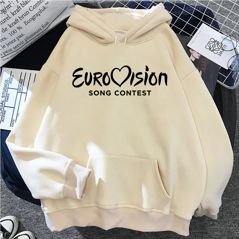 Eurovision hoodies women Winter  anime clothing female long sleeve top sweatshirts