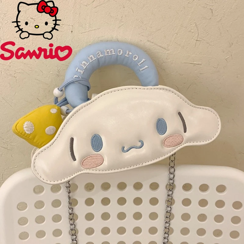 

Cinnamoroll New Mini Shoulder Bag Luxury Brand 3D Fashion Girls Shoulder Messenger Bag Cartoon Cute Casual Mini Women's Bag