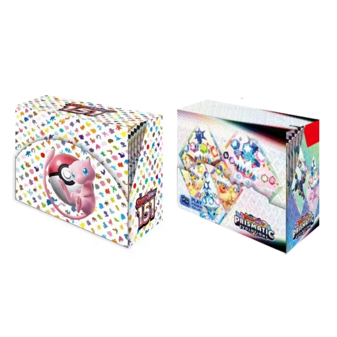 Scarlet Violet TCG Booster Box Prismatic Evolutions 151 Paldea Fates Stellar Crown Temporal Forces Trading Card Game Box Collect