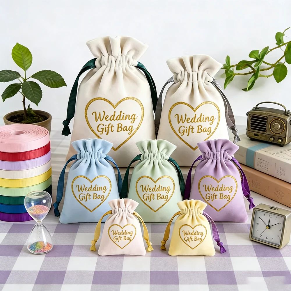 

100 шт. бархатных подарочных мешочков для украшений с лентой и завязками, для браслетов, бус, серег, колец, брошей, с возможностью нанесения логотипа, пылезащитные мешочки для упаковки