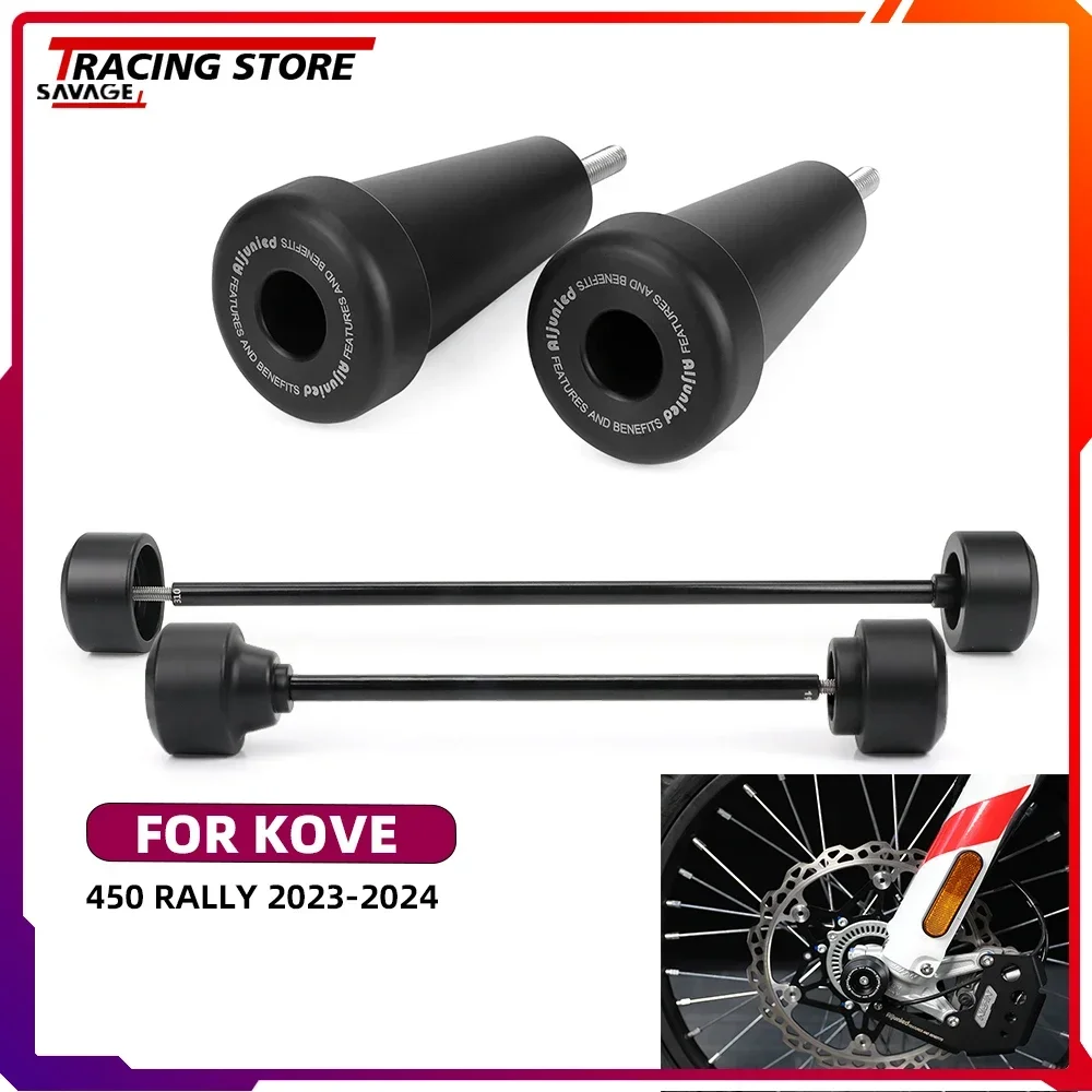 

2024 Motorycle Front Rear Rear Wheel Axle Spindle Swingarm Slider Guard Protector For KOVE 450 Rally Frame Slider Crash Protect