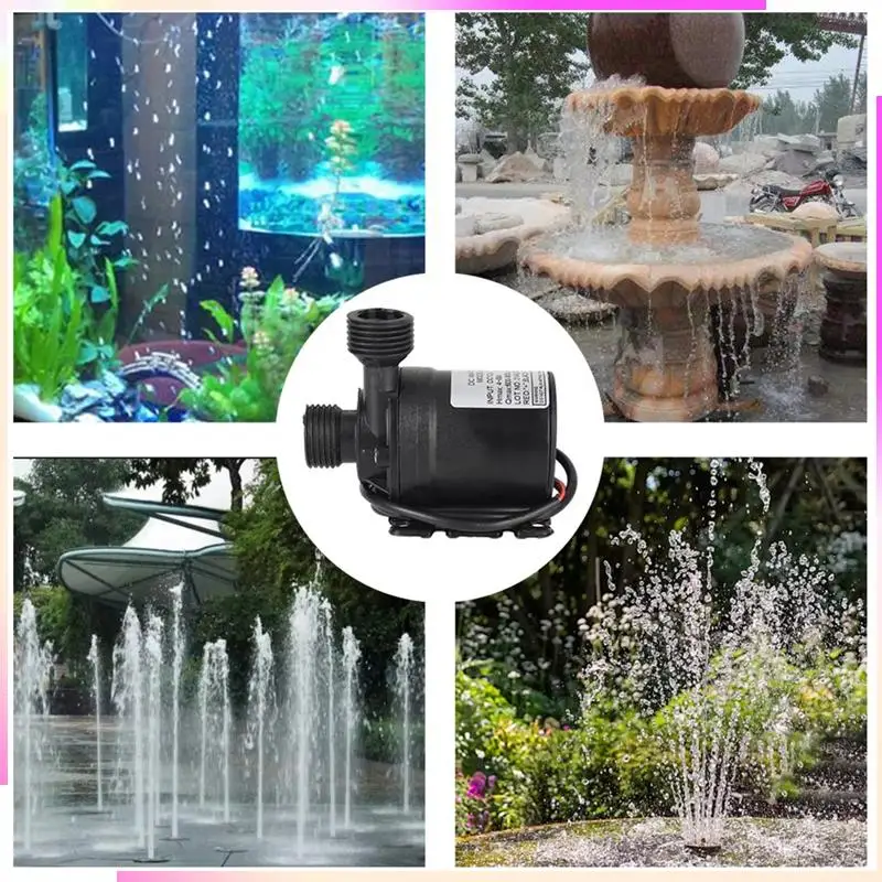 B51C 5M Long Cable Mini Submersible Water Pump 12V DC Ultra-Quiet Brushless Motor 800L/H For Garden Cooling System