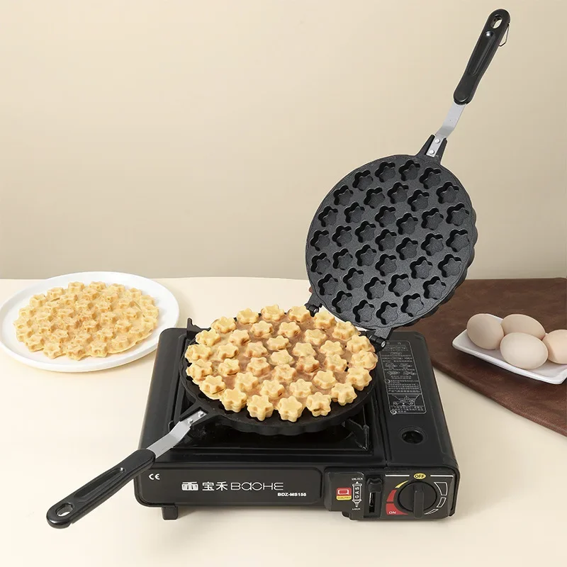 

Plum Blossom Small Cake Mold Chicken Cake Abrasive Tool Non-stick Gas Egg Pot Stall Tool Cake Mold Bakery Accessories